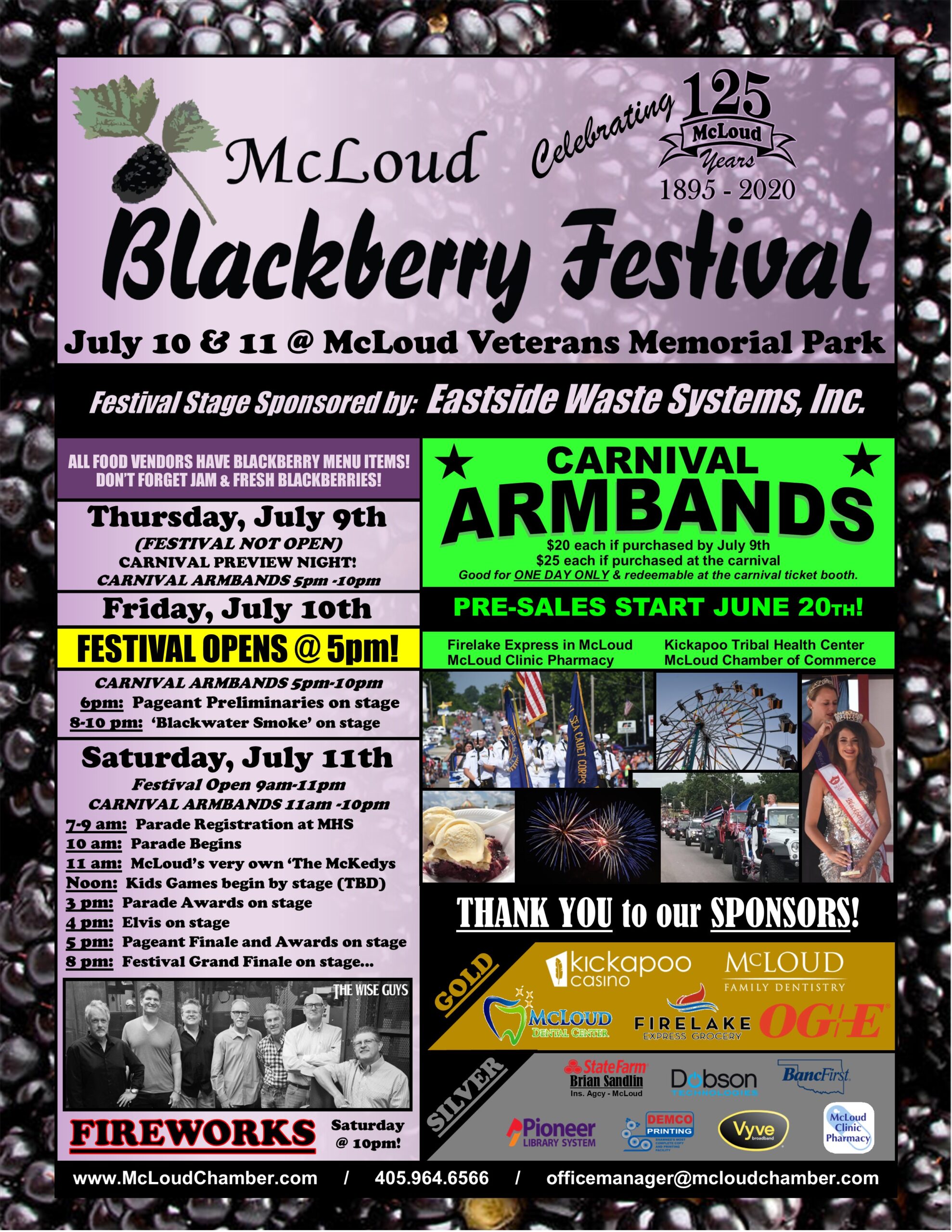 2020 McLoud Blackberry Festival Flyer (002) Kickapoo Tribal Health Center