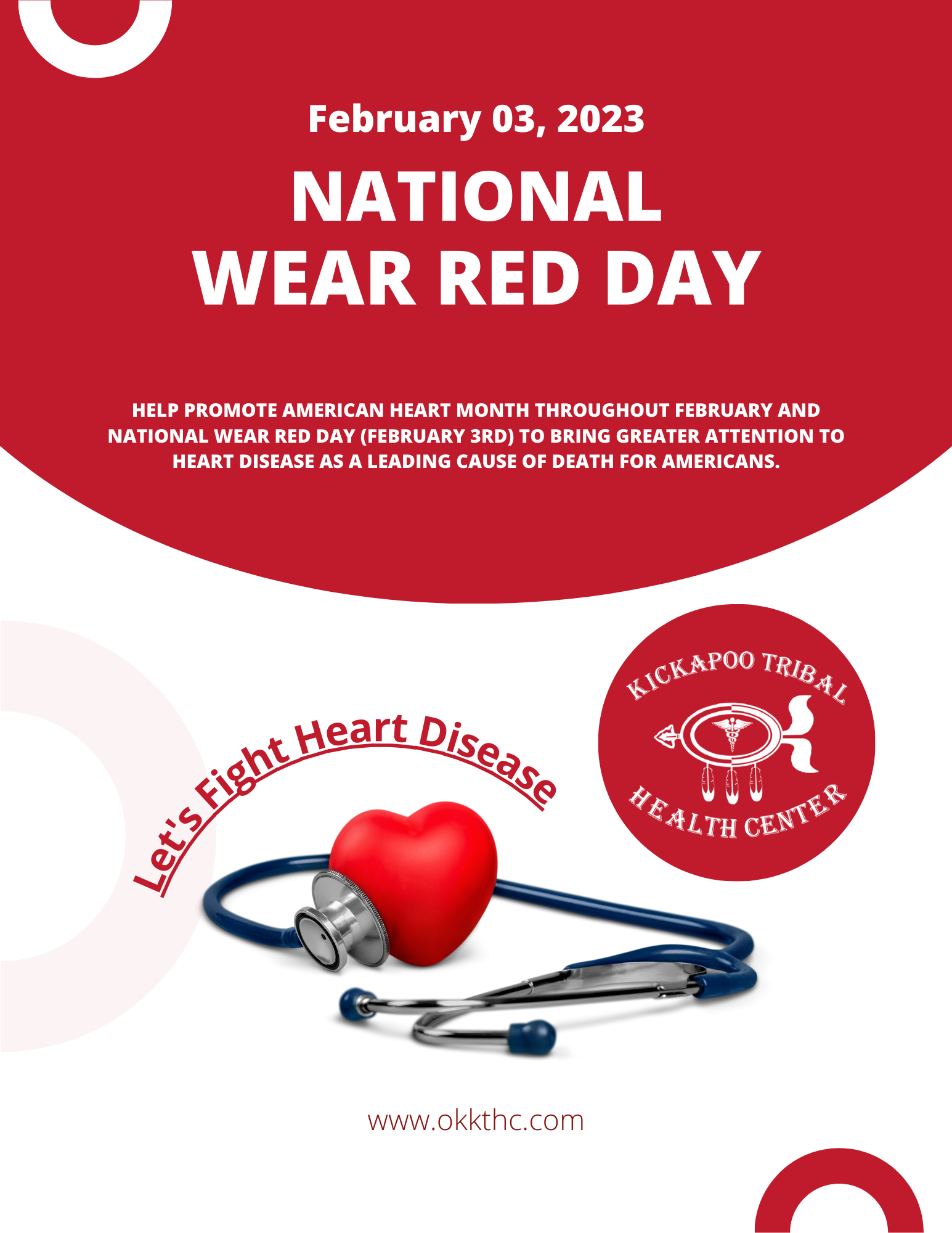 NATIONAL WEAR RED DAY Kickapoo Tribal Health Center